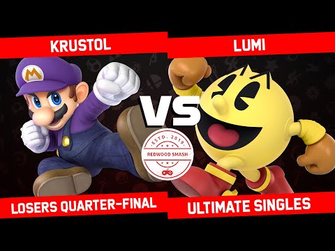 Krustol vs Lumi - Losers Quarter-Final SSBU Singles - Redwood Smash 7 | Mario vs Pac-Man