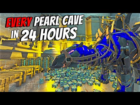 How We Raided EVERY Pearl Cave In 24 HOURS - Ark