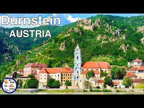 Durnstein, Áustria – Vistas deslumbrantes do Castelo Durnstein