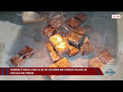 Homem é preso com 52kg de cocaína em fundo falso de veículo em Timon 21 05 2021