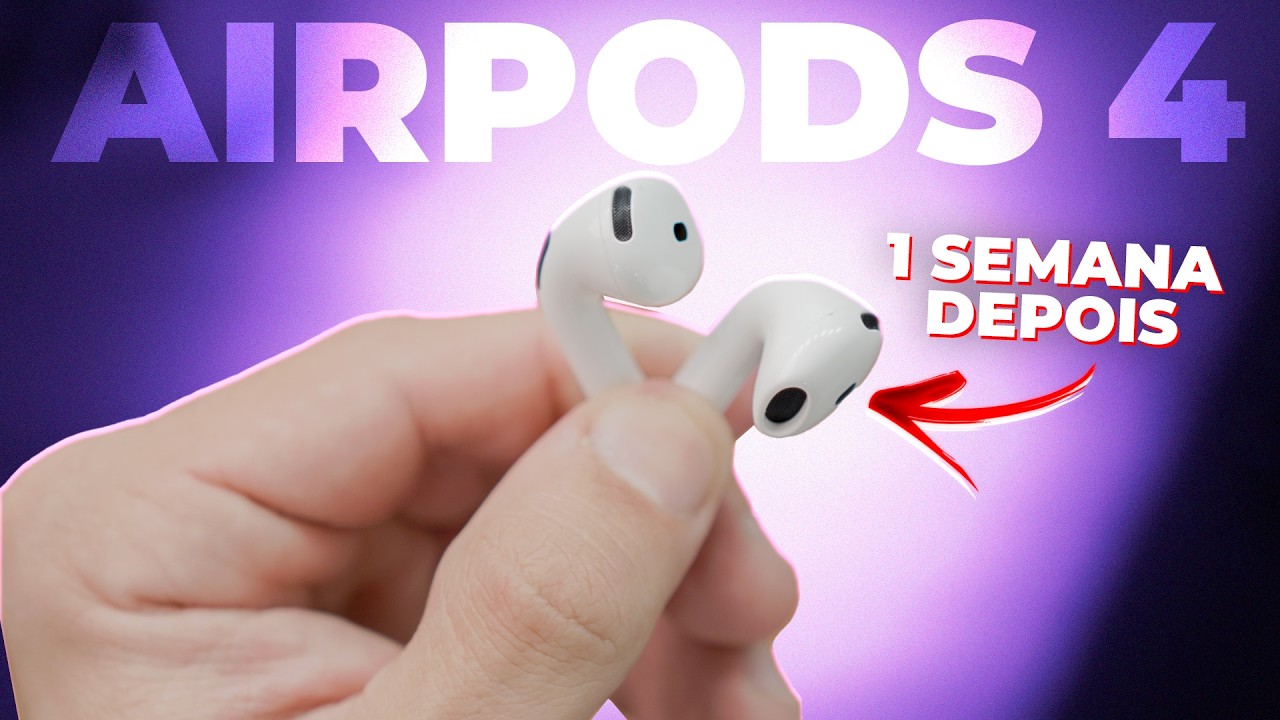 AirPods 4 com Cancelamento de Ruído é MUITO BOM, mas...