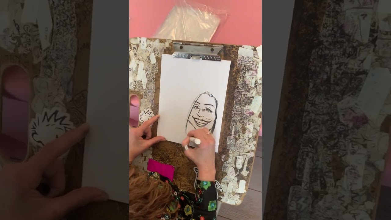 Promotional video thumbnail 3 for Caricatures by Gina Minichino