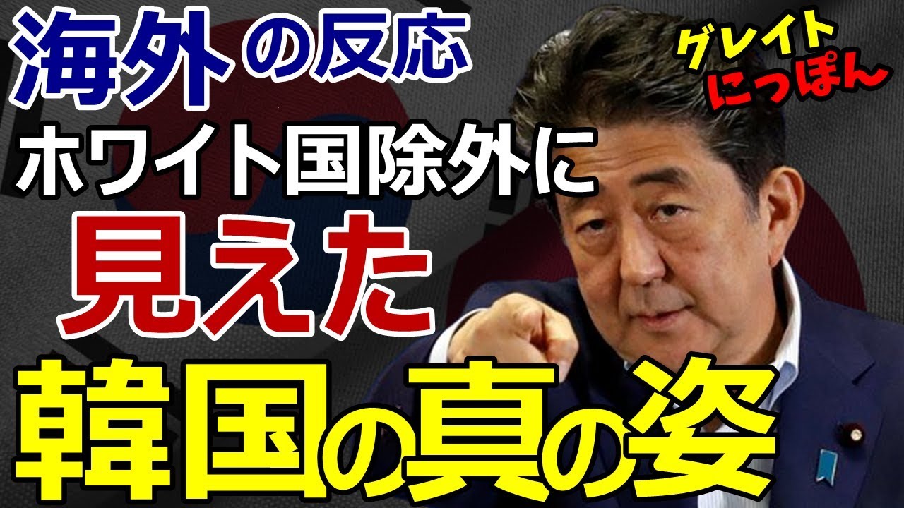 【海外の反応】韓国　ホワイト国除外に海外「よくやった！日本！これで韓国の真の姿が見えてくる！」～グレイト日本
