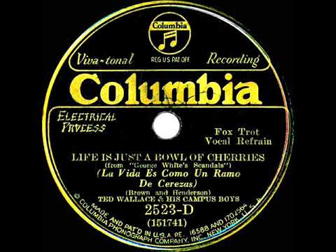 1931 Ted Wallace - Life Is Just A Bowl Of Cherries (Elmer Feldkamp & trio, vocal)