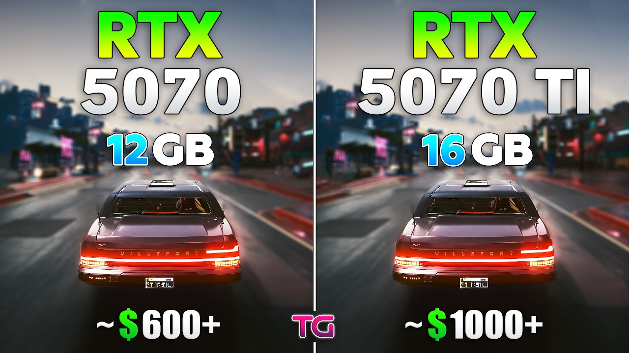 RTX 5070 vs RTX 5070 Ti - Test in 10 Games | 1080p