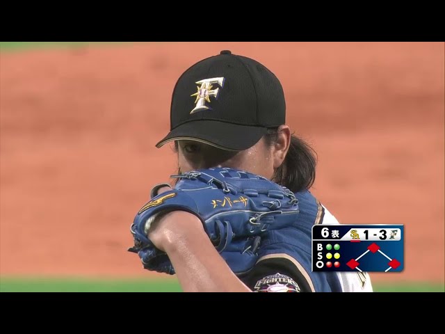 【6回表】ファイターズ先発・メンドーサが粘りの投球!! 満塁ピンチでホークス・明石を空三振!! 2014/8/2 F-H