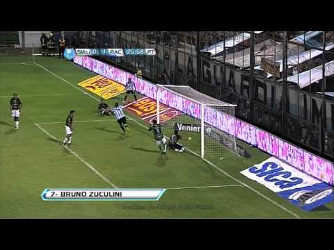 Gol de Zuculini. San Martín SJ 0 Racing 1. Fecha 5. Torneo Final 2013