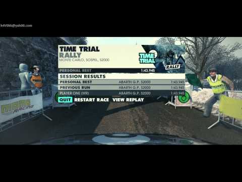 DiRT 3: World fastest ON KEYBOARD! Sospel, Monte Carlo - 01:43! S2000 Punto Abarth