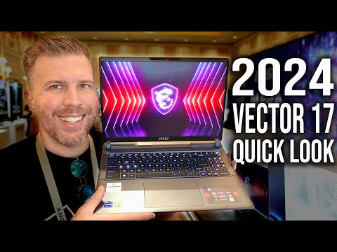 video - MSI Vector 17 HX, i9-14900HX, RTX 4080, 32 GB DDR5-5600, 1 TB SSD, QHD+ 240 hz