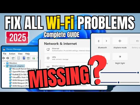 (100% FIX) Wi-Fi Not Working or Showing PROBLEM in Windows 11/10 - 2025