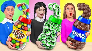 Wednesday vs Grandma Cooking Challenge | Funny Food War by Friendly DO