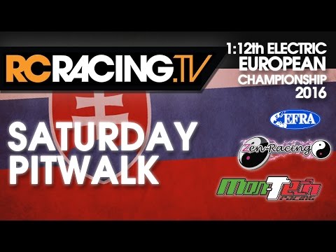 EFRA 1/12th Track Euros 2016 - Saturday Pitwalk -Hagberg, Jeffries, Hudy, Yli, Mobers and Spashett