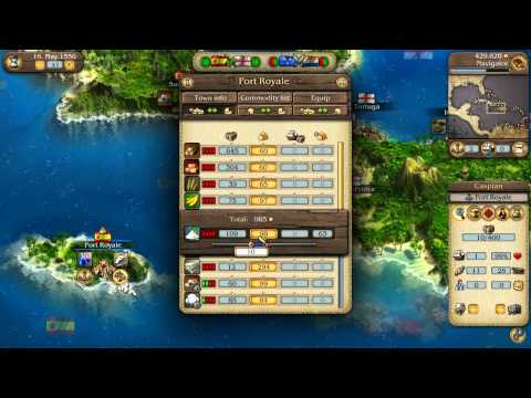 Port Royale 3: Pirates & Merchants Video Tutorial No. 1 - Basic Gameplay