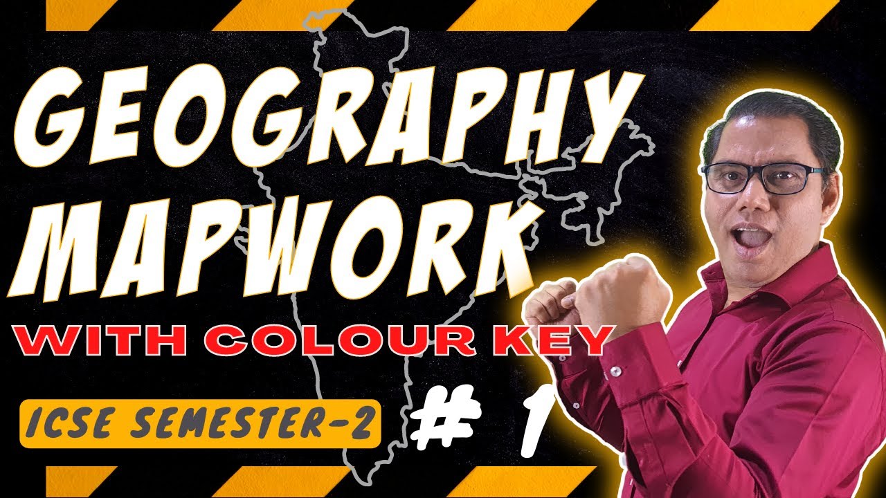 ICSE class 10 geography map work semester 2 | Rivers & Waterbodies colour key | CISCE 2002 | Part 1