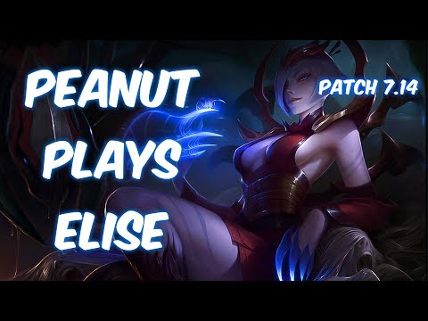 That Happen When Peanut Plays Elise! Peanut Plays Elise vs Gragas Jungle  S7 Ranked | Patch 7.14