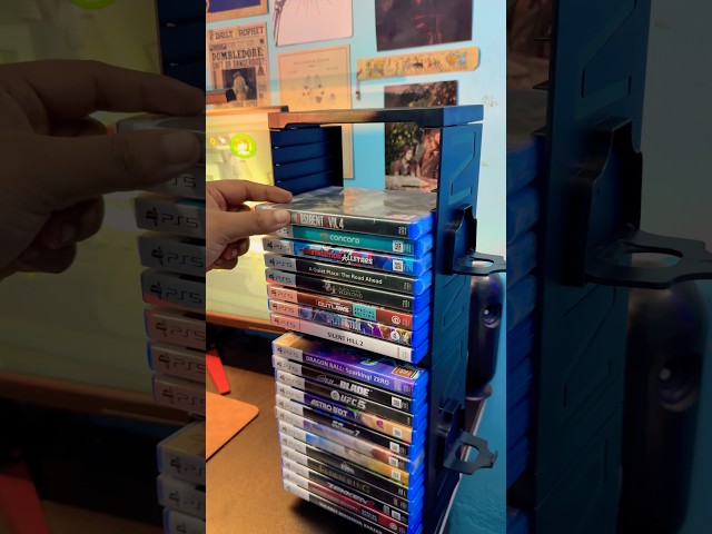 Vídeo relacionado con Liwankaqi Game Storage Torre Soporte para PS5, organizador vertical para 36 discos de juego, compatible con PS5, PS4 y otras bolsas de juegos