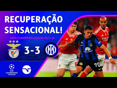 Gols e lances de Benfica x Internazionale