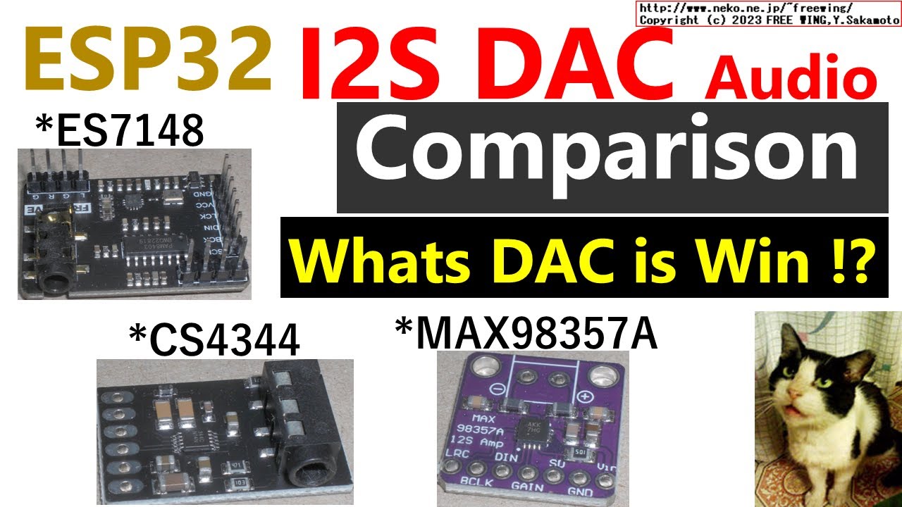 ESP32 I2S DAC Audio Comparison ESP32 I2S DAC Audio Comparison