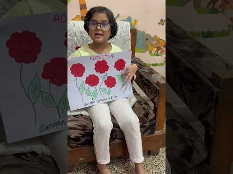 Samayra’s Project on adjective #schoolassignment #adjective #shorts
