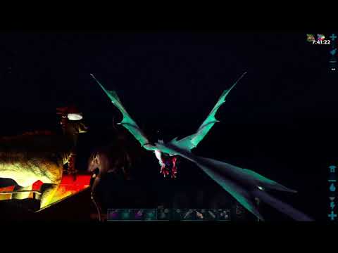 ARK: Survival Evolved  Crystal Isles Winter Wonderland, a race with Raptor Claus who is faster?