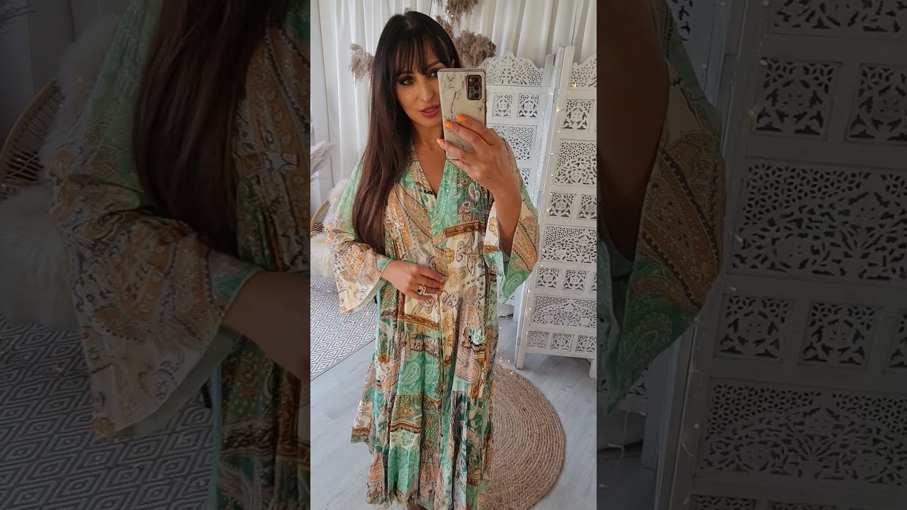 Sukienki z długim rękawem Arcelia #sukienkizdługimrękawem#sukienkamaxi#sukienkiwstyluboho