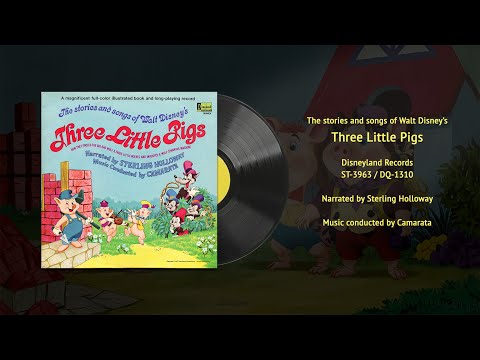 Walt Disney's Three Little Pigs (ST-3963) | Vintage Disney Vinyl Restored