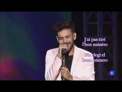 Agoney canta "S.O.S. d'un terrien en détresse" (video de la 1 de TVE) letra y subtitulado en Español