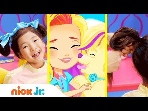 How to Make Puppy Ears 🐶 Style Files Hair Tutorial  | Sunny Day | Nick Jr.