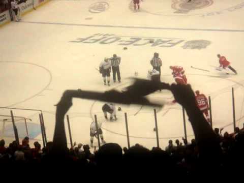 2011 Red Wings Opener: Datsyuk vs Perry Fight