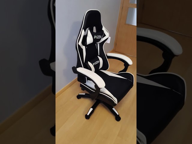Vídeo relacionado con Bigzzia Silla Gaming, Sillas Gaming con Masaje y Reposapiés (Blanco)