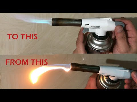 HOW TO REPAIR ANY GAS TORCH WITH YELLOW FLAME