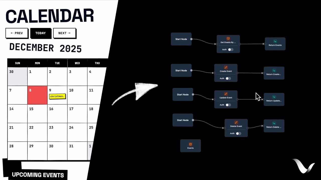 Create a calendar app with VibeFlow