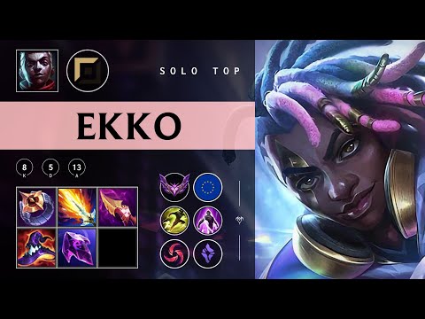 Ekko Top vs Poppy - EUW Master Patch 25.24