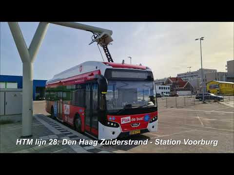 HTM lijn 28: Den Haag Zuiderstrand - Voorburg Station - Den Haag Zuiderstrand | 2021