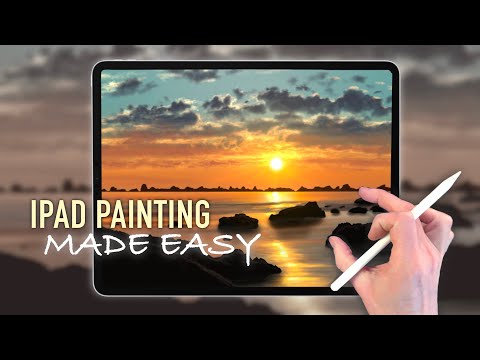 IPAD PAINTING MADE EASY - Rocky Coast landscape tutorial in Procreate