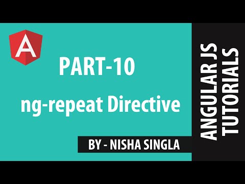 Angularjs Tutorial 10 Ng Repeat Directive