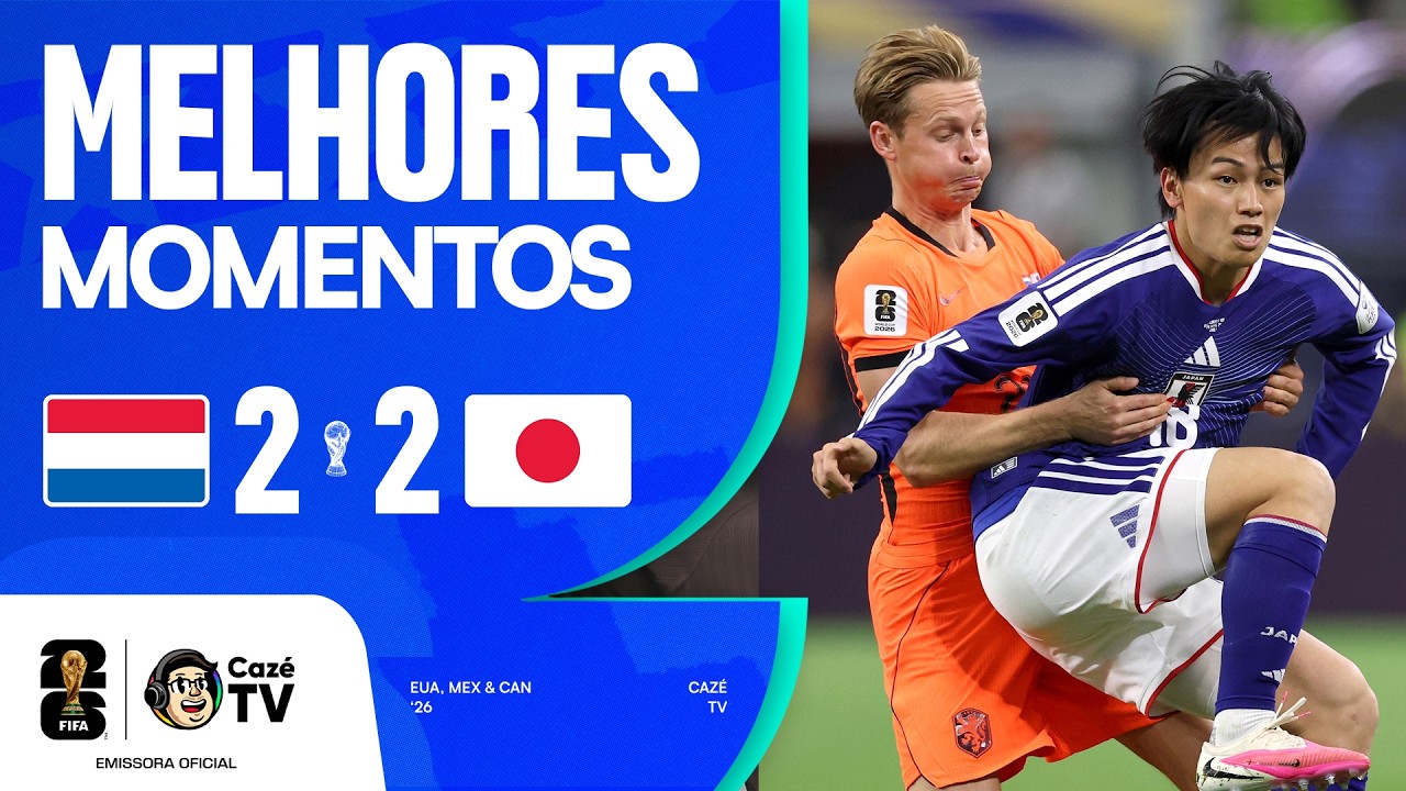 MELHORES MOMENTOS: HOLANDA 2 X 2 JAPÃO | COPA DO MUNDO FIFA™ 2026 | 1ª RODADA | FASE DE GRUPOS