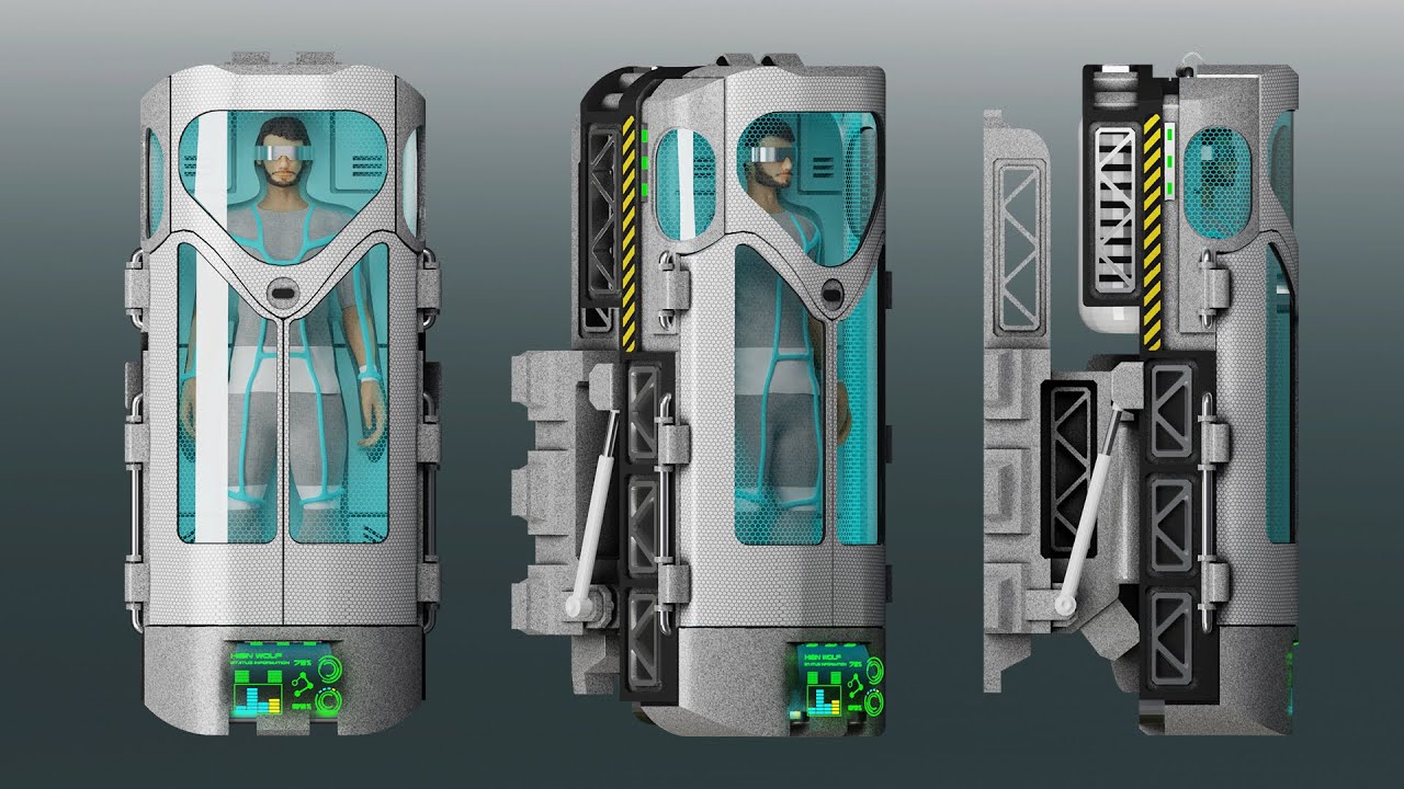 Hibernation module 3D Model
