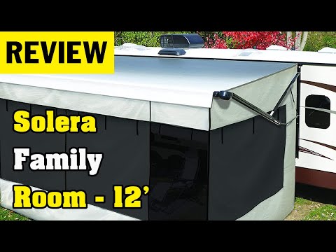 Review Solera 362227 Gray 12\' All-Weather Family Room | Outdoor Patio Awning Enclosure for RV and T