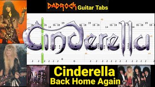 Back Home Again - Cinderella - Guitar + Bass TABS Lesson