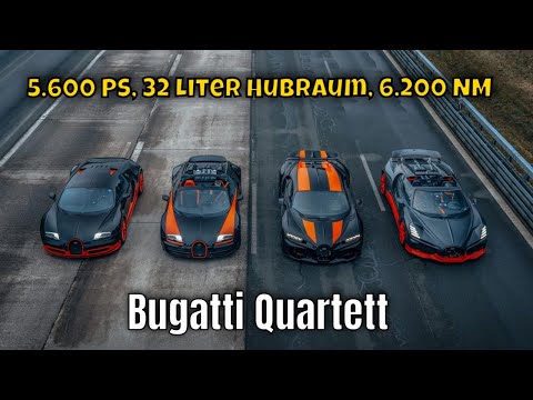 2024 Bugatti Quartet: Four world record cars will be presented in Papenburg
