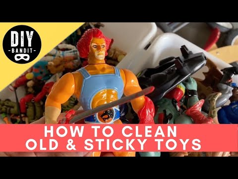 ️🔥 Make Your Old Vintage Toys NEW➔ How to Clean & Remove Sticky & Tacky Residue From Childhood Toys