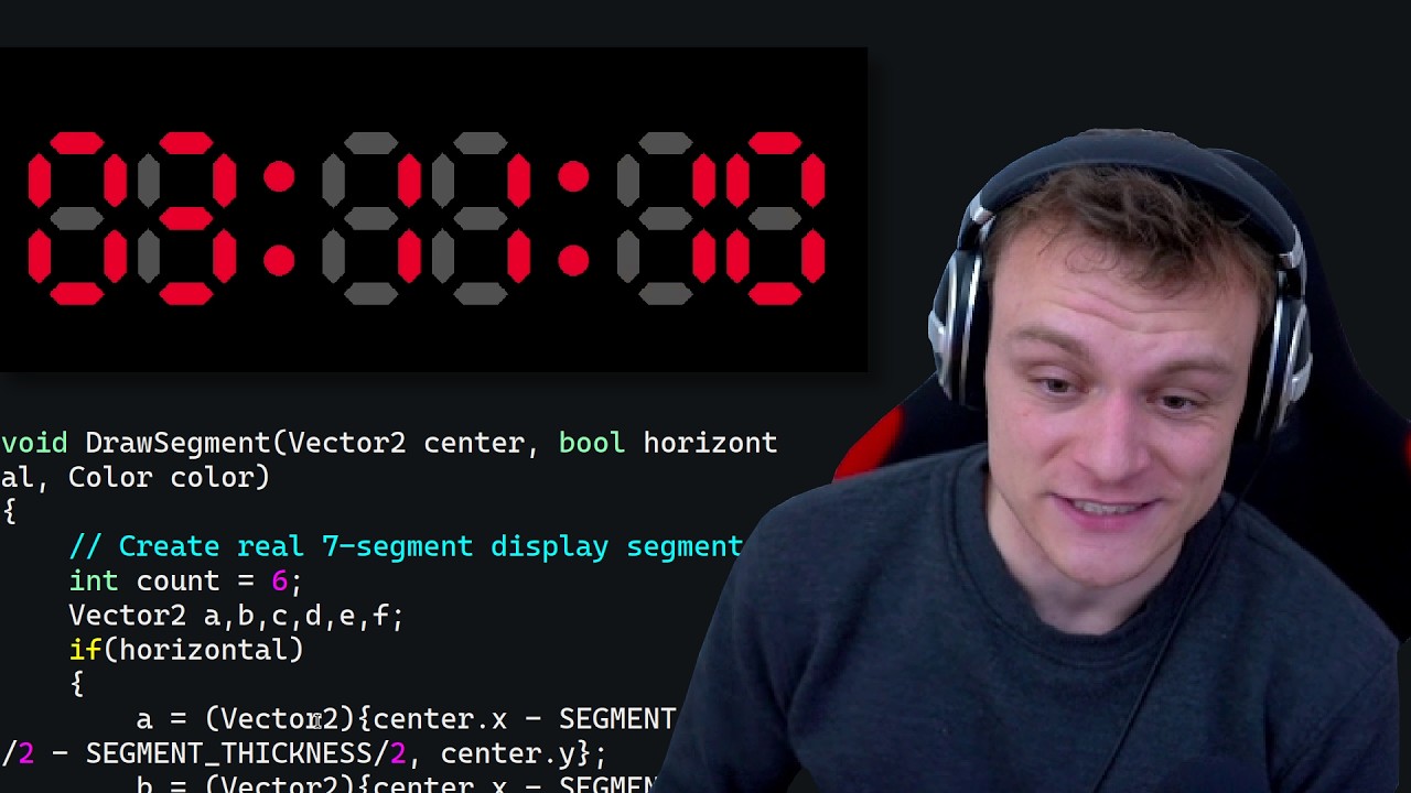 Digital Clock in C from Scratch - 7-Segment Display