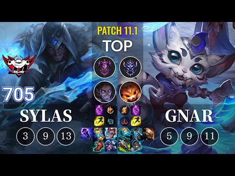 JDG 705 Sylas vs Gnar Top - KR Patch 11.1