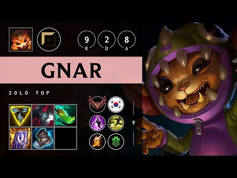 Gnar Top vs Garen - KR Grandmaster Patch 25.18