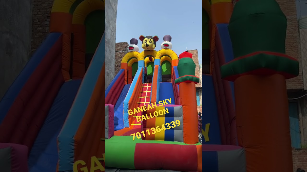 jumping 3 line bouncy mikky 7011364339 #jumping #jhula