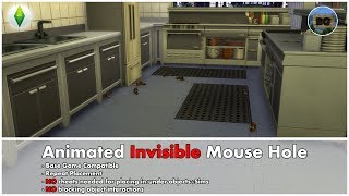 Bakies The Sims 4 Custom Content: Animated Invisible Mouse Hole