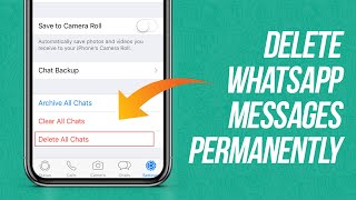 How To Delete Whatsapp Messages Permanently on iPhone | Clear Whatsapp Chat History