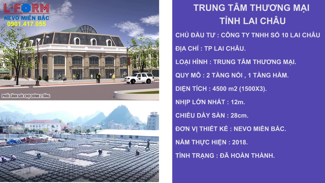 [DỰ ÁN] TRUNG TÂM THƯƠNG MẠI CỬA KHẨU LAMUTHANG LAI CHÂU - SÀN PHẲNG LFORM NEW-NEVO