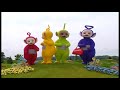 Episodes Where The Teletubbies Hear The Voice Trumpet Announcing Tubby Bye Bye Then Run Off
